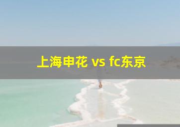 上海申花 vs fc东京